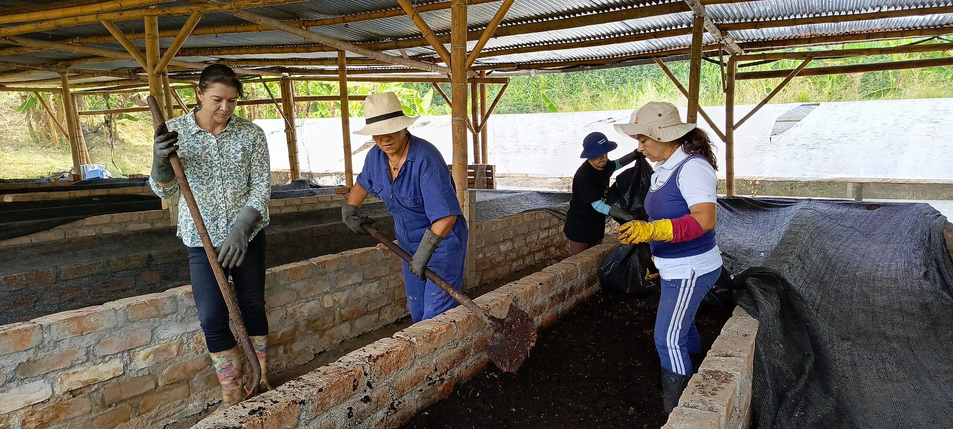 Amucafe members in the project area